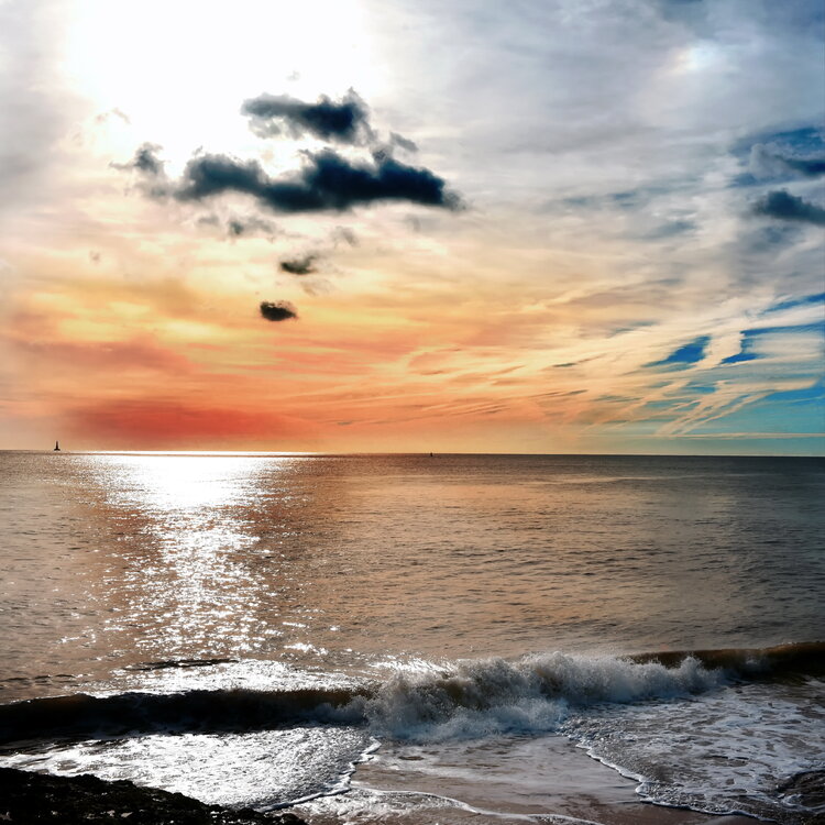 Soirée d'été au bord de l'Ocean Atlantique Chantal Gayaud