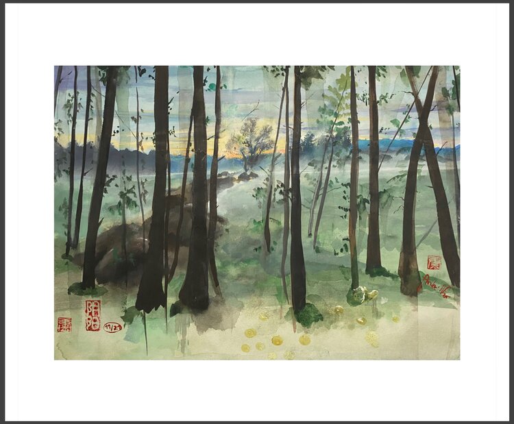 Wald am Sumpf André Nier