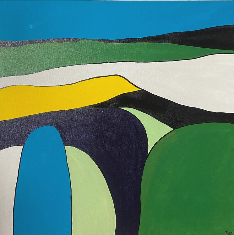 Paysage Bleu, aout  2022 Marie Régy