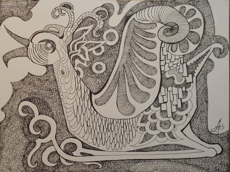 Oiseau couché Aurélie Sarrazin