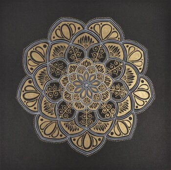 Blume in Gold Britta Wildemann