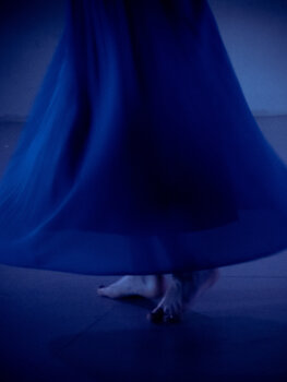 The little dress blue 