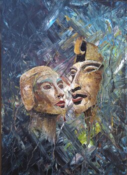 Pharaonenpaar Echnaton und Nofretete Friedrich Kleinlein