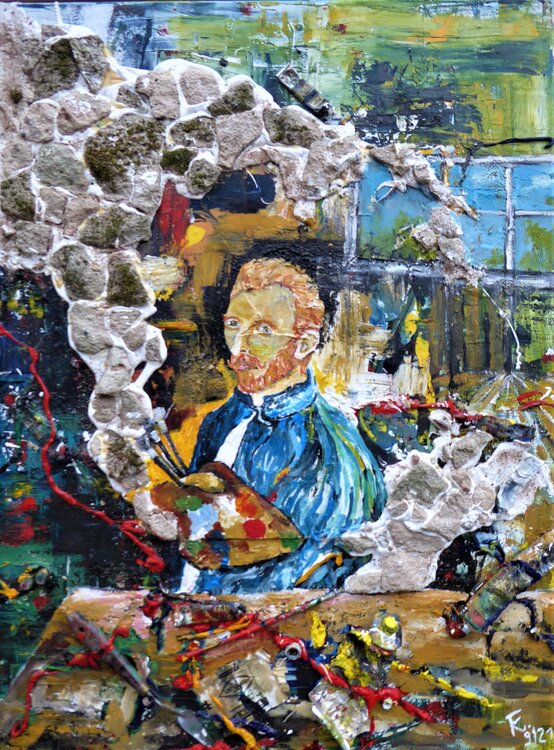 Malergenie van Gogh im Atelier Friedrich Kleinlein