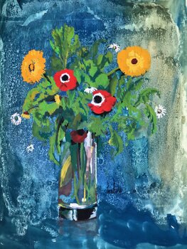 COMPOSITION FLORALE PIERRE BOULOU