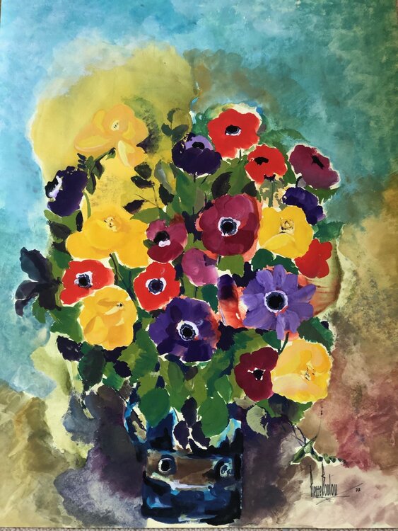 COMPOSITION FLORALE PIERRE BOULOU