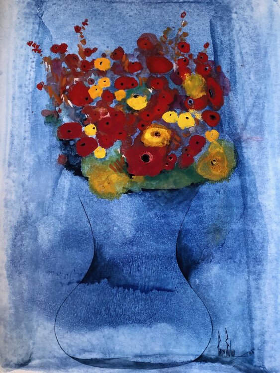 COMPOSITION FLORALE PIERRE BOULOU