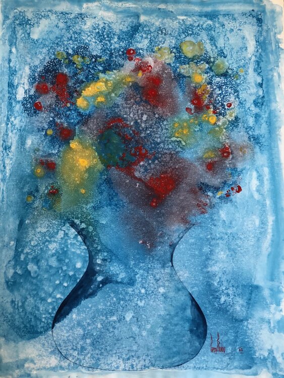 COMPOSITION FLORALE PIERRE BOULOU